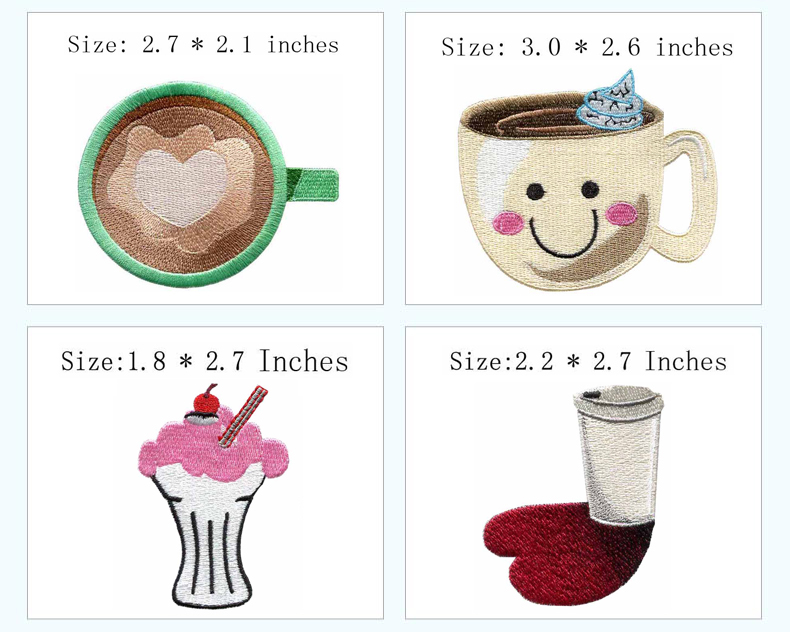 カップ＆ドリンクをテーマにした、アイロンで貼り付けられる刺繍 - Wine Beer Hat のレビューと価格