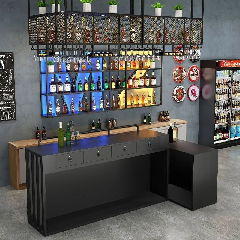 壁掛け式錬鉄製ワインラック バーカウンターディスプレイスタン - Wine & Beer Guayaquil のレビューと価格