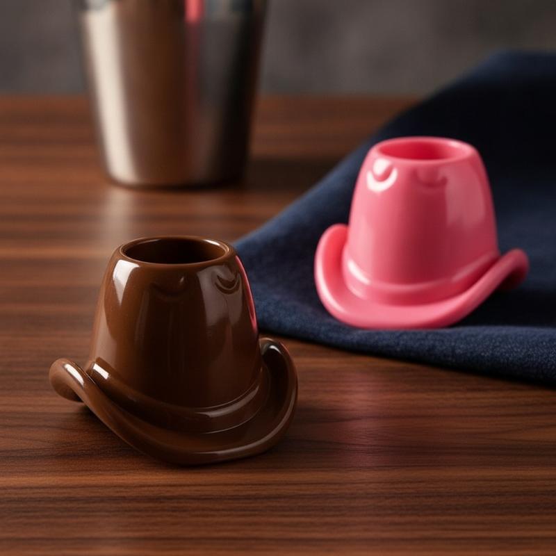 壊れないカウボーイハット型ワイングラス。繰り返し使えるビール - Wine Beer Hat のレビューと価格